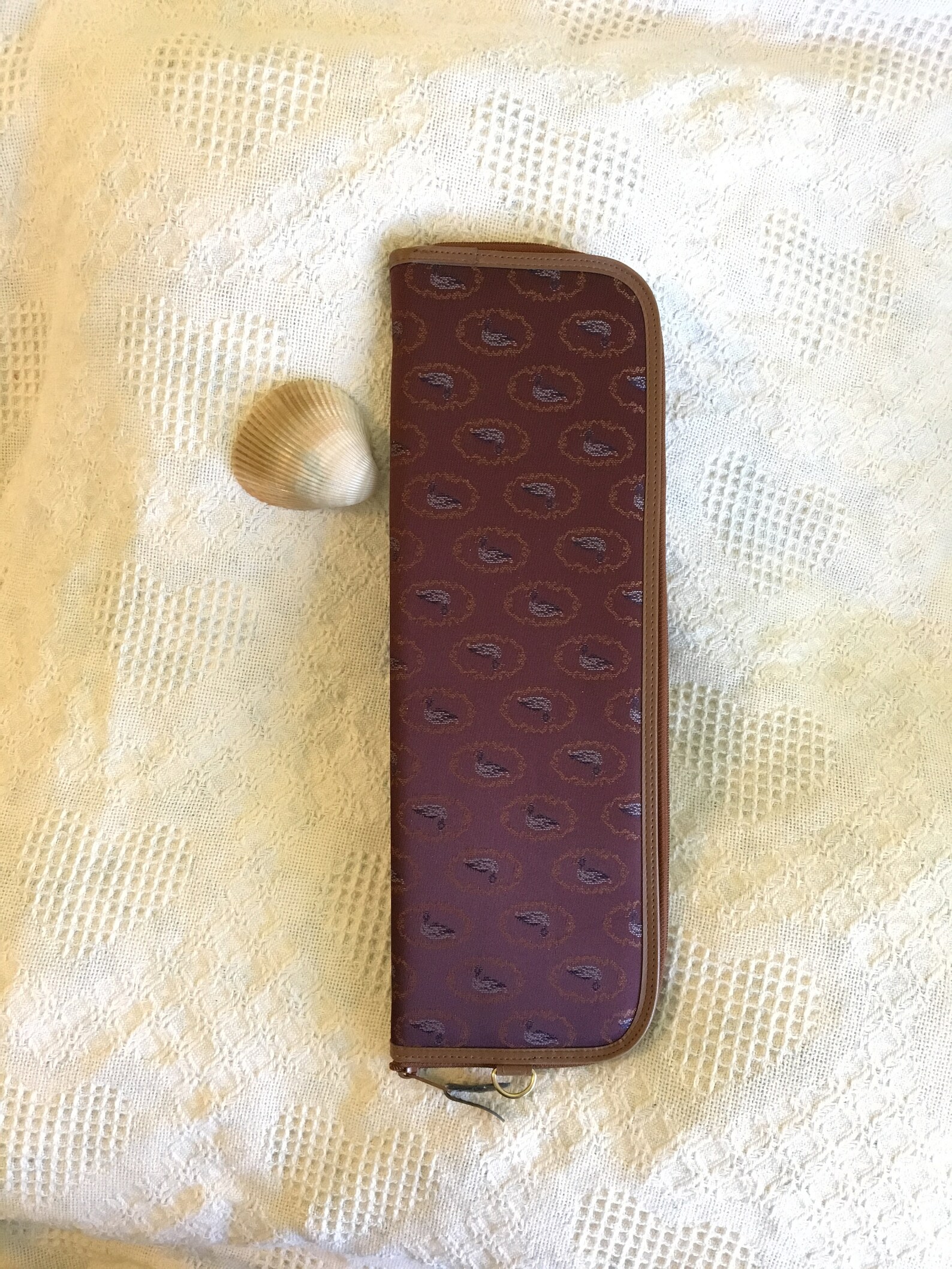 Tie Case Business Travel Tie Caddy Vintage Fabric Men's Etsy