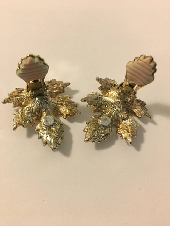 Leaf Earrings Vintage Sarah Coventry Gold and Sil… - image 10