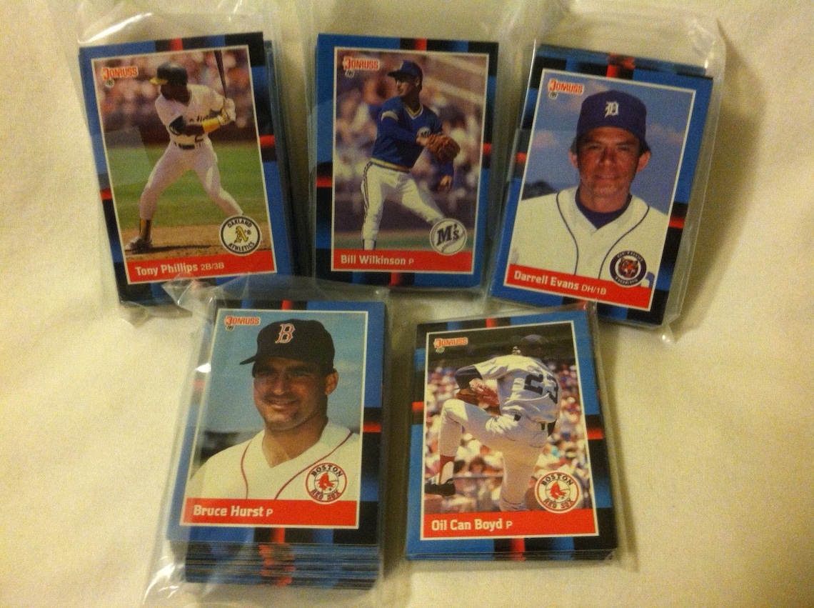 1980's Baseball Cards Collectible Donruss Vintage Box of Etsy