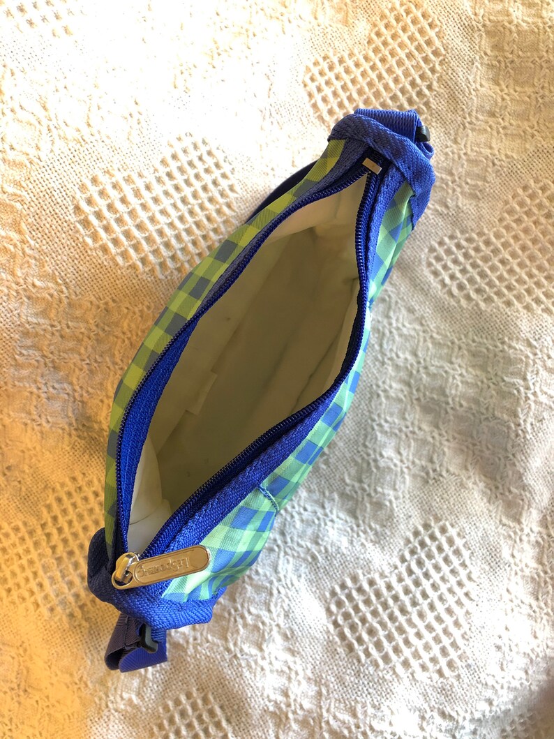 Blue and Green Plaid Le Sports Sac Handbag Vintage 1980s Small Etsy