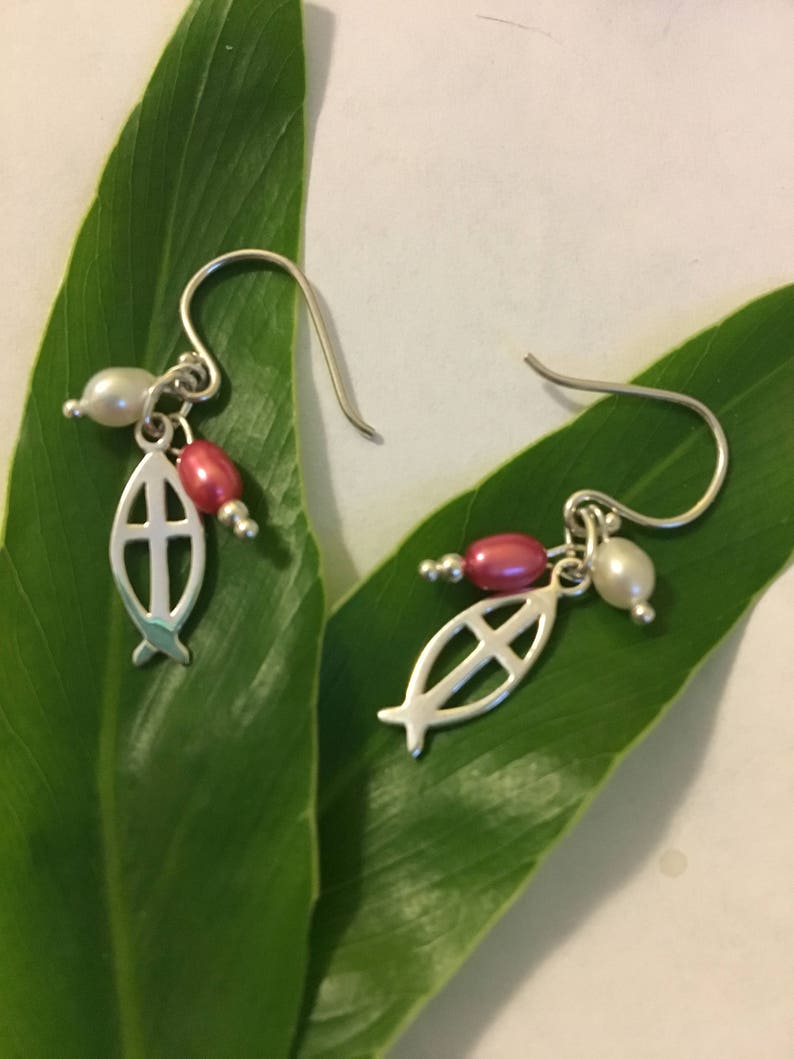 Christian Cross Earrings Religious Jewelry Handmade Sterling Etsy