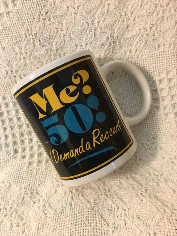 Mug Anniversaire 50 Ans Humour Tasse Message Drôle Idée Cadeau Original