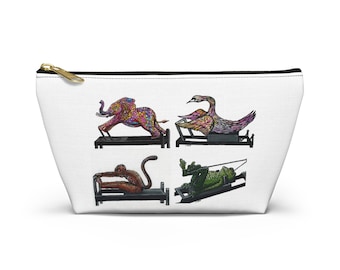Accessory Pouch w T-bottom Pilates Reformer Animals