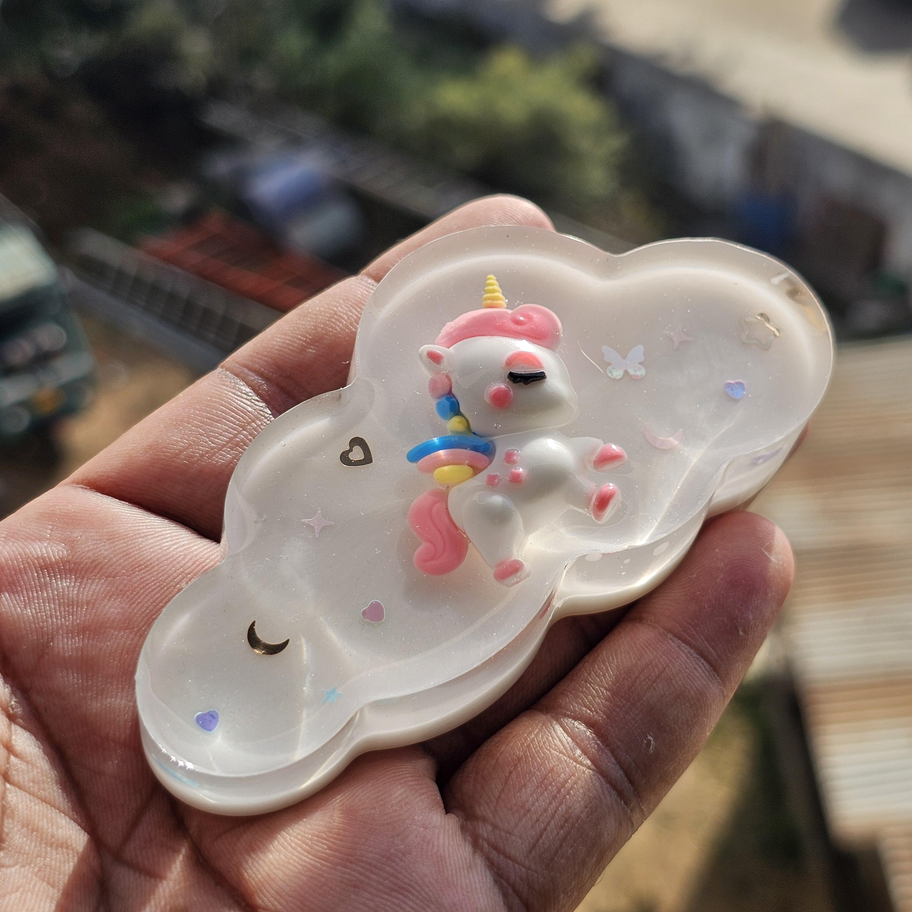 3d Unicorn Fridge Magnet, Rainbow Mane, Resin Art Decor - Etsy