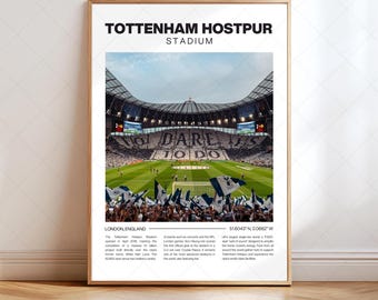 Tottenham Hotspur Stadium Poster, Digital Print, Soccer/Football Gifts, Collector Art, Sports Venue, High Resolution Instant Download