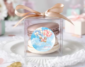 Gender Reveal Editable Bundle – Canva Template Favor Tags Round & Square,  Table Sign Thank You Card | Baby Shower Printable