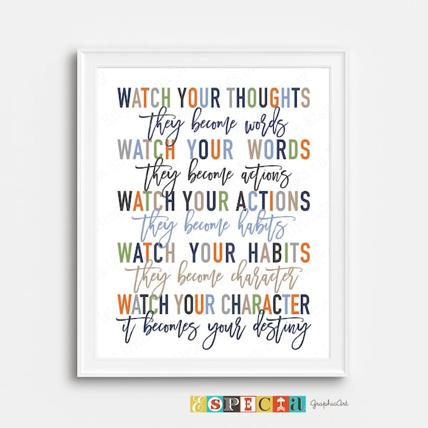 Watch Your Thoughts Etsy