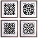 Black & White Tiles Printable Wall Art Set – Instant Download (set of 4 ...