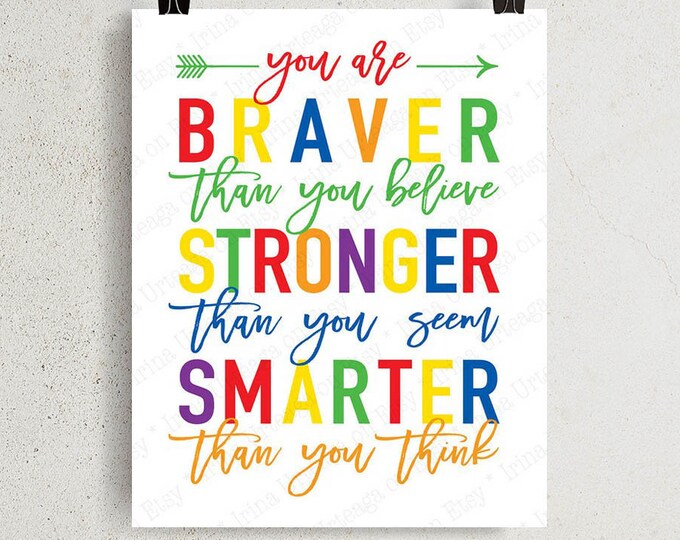 Winnie the Pooh PRINTABLE Quote Wall Art Print for DIY Kids Playroom in ...