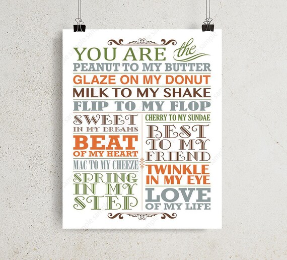 Zitate über Liebe Printable Wandbilder Familie Paar Beziehung Etsy