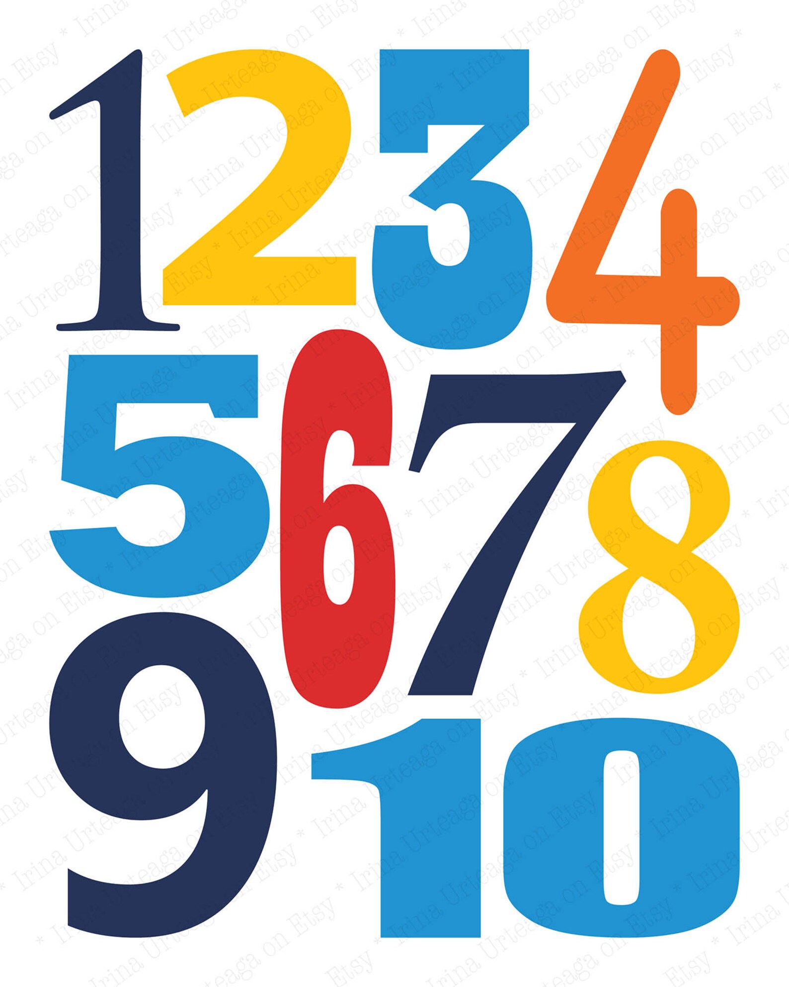 Abc and 123 Alphabet Poster Printable Wall Art for Toddler Boy - Etsy