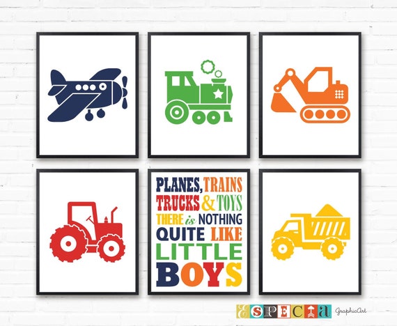 PRINTABLE Car Truck Wall Art for DIY Transportation Theme | Etsy