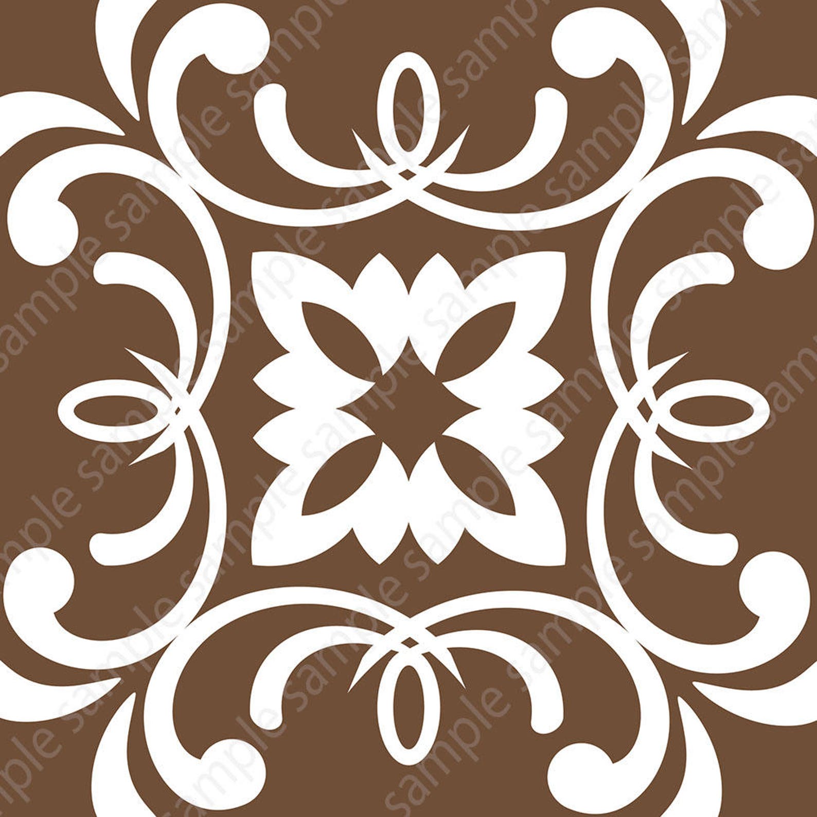 Digital Tiles Mosaic Tile Wall Art Geometric Prints Set of 9 Etsy