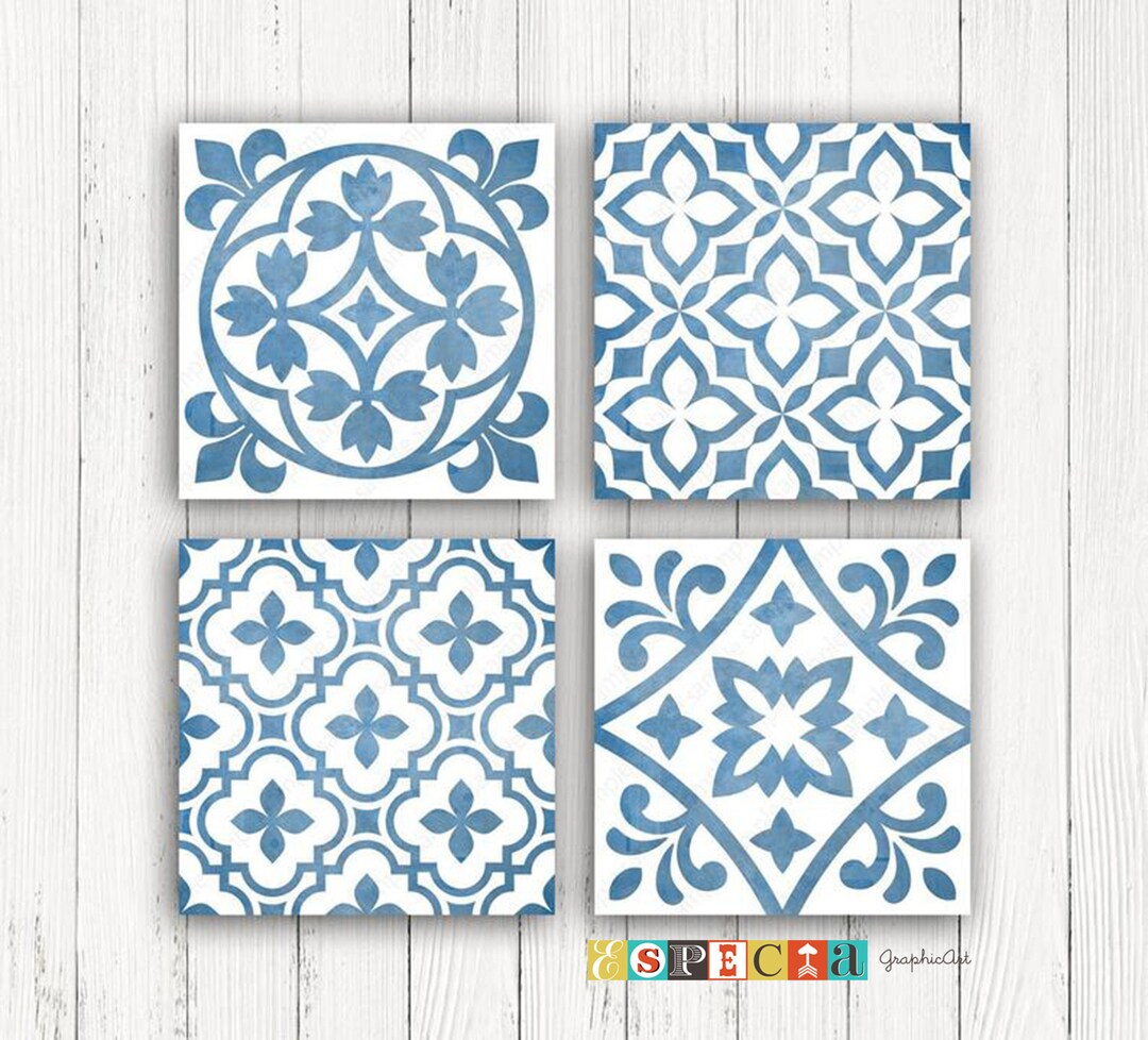 Society6 ケース Blue Tiles - an abstract photograph il_1080xN.2903325732_851f.jpg