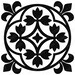 Black and White Digital Tiles, Printable Wall Art Set of 4 8x8 ...
