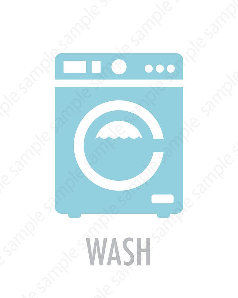 Laundry guide Laundry Room decor Printable art Set of 3 8x10 Etsy