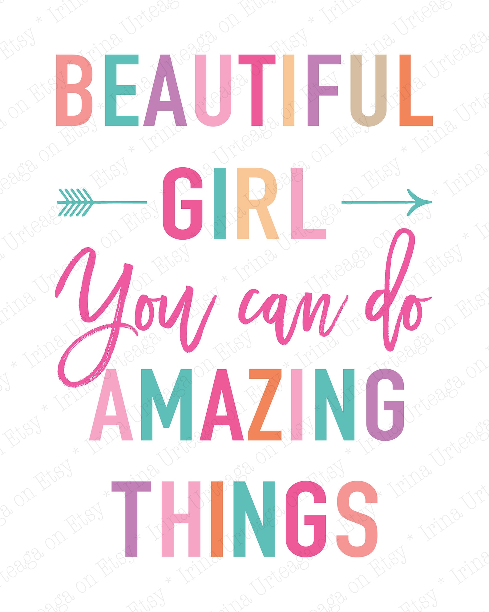 Printable Posters for DIY Girl Room Decor Set of 2 8x10 16x20 | Etsy