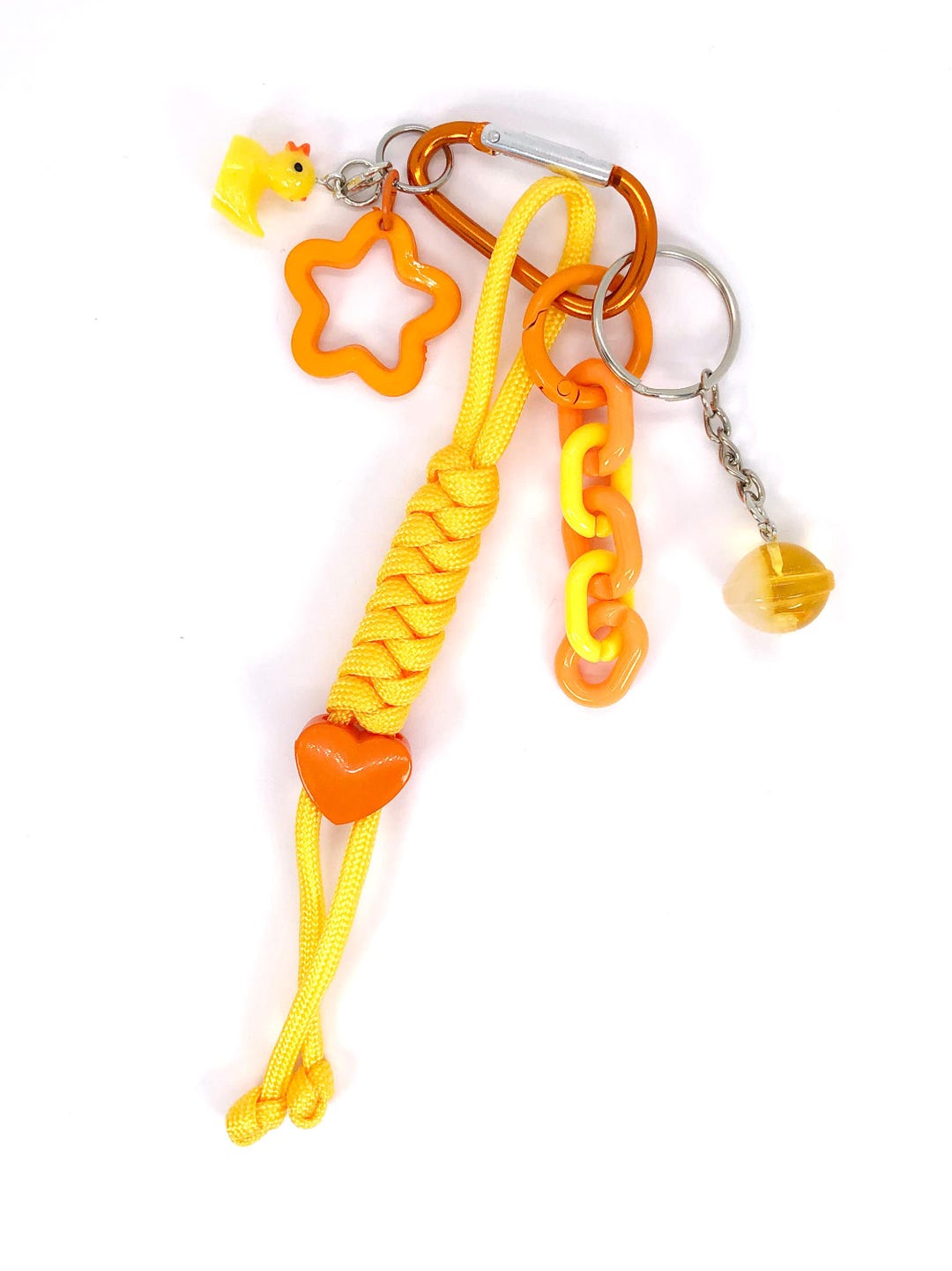 Keychain Y2k Rope Yellow Rope Bag Charm Cute Keychains, Multi-charm Y2k Rope Backpack ...