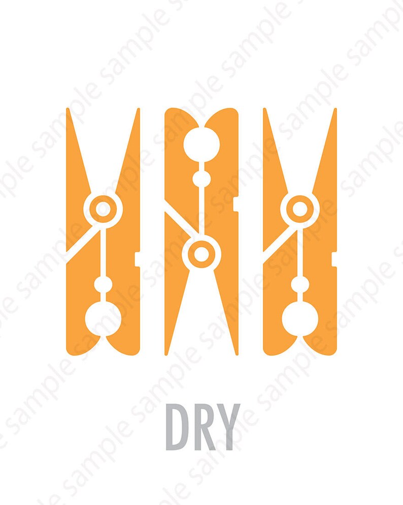 Druckbare Wäsche Symbole Führer für DIY Waschküche Dekor | Etsy