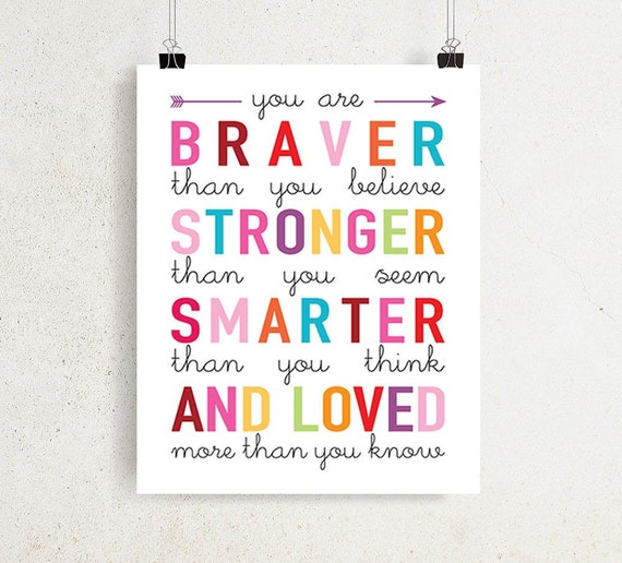 16+ Top You are braver than you believe wall art images info