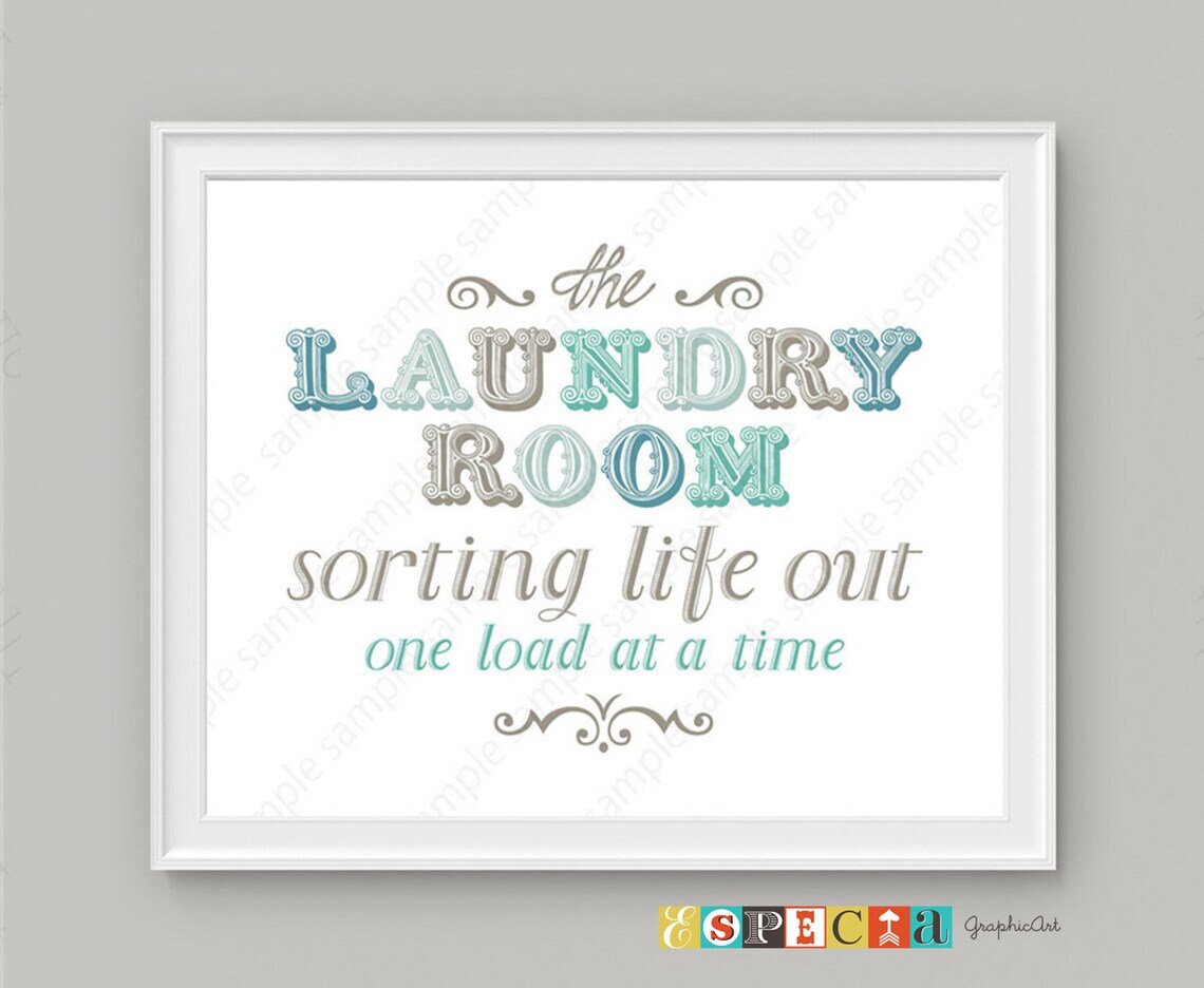 Wäscheschild Druckbare 8x10 Wandkunst für DIY Wohnkultur im | Etsy
