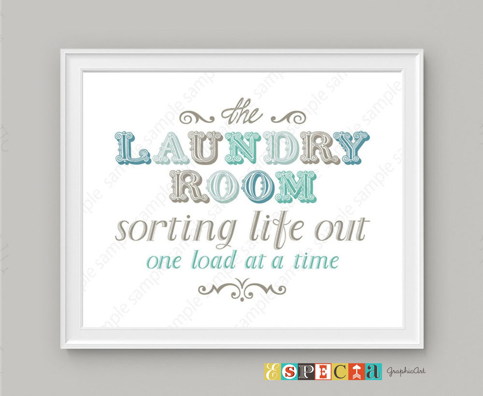 Wäscheschild Druckbare 8x10 Wandkunst für DIY Wohnkultur im | Etsy