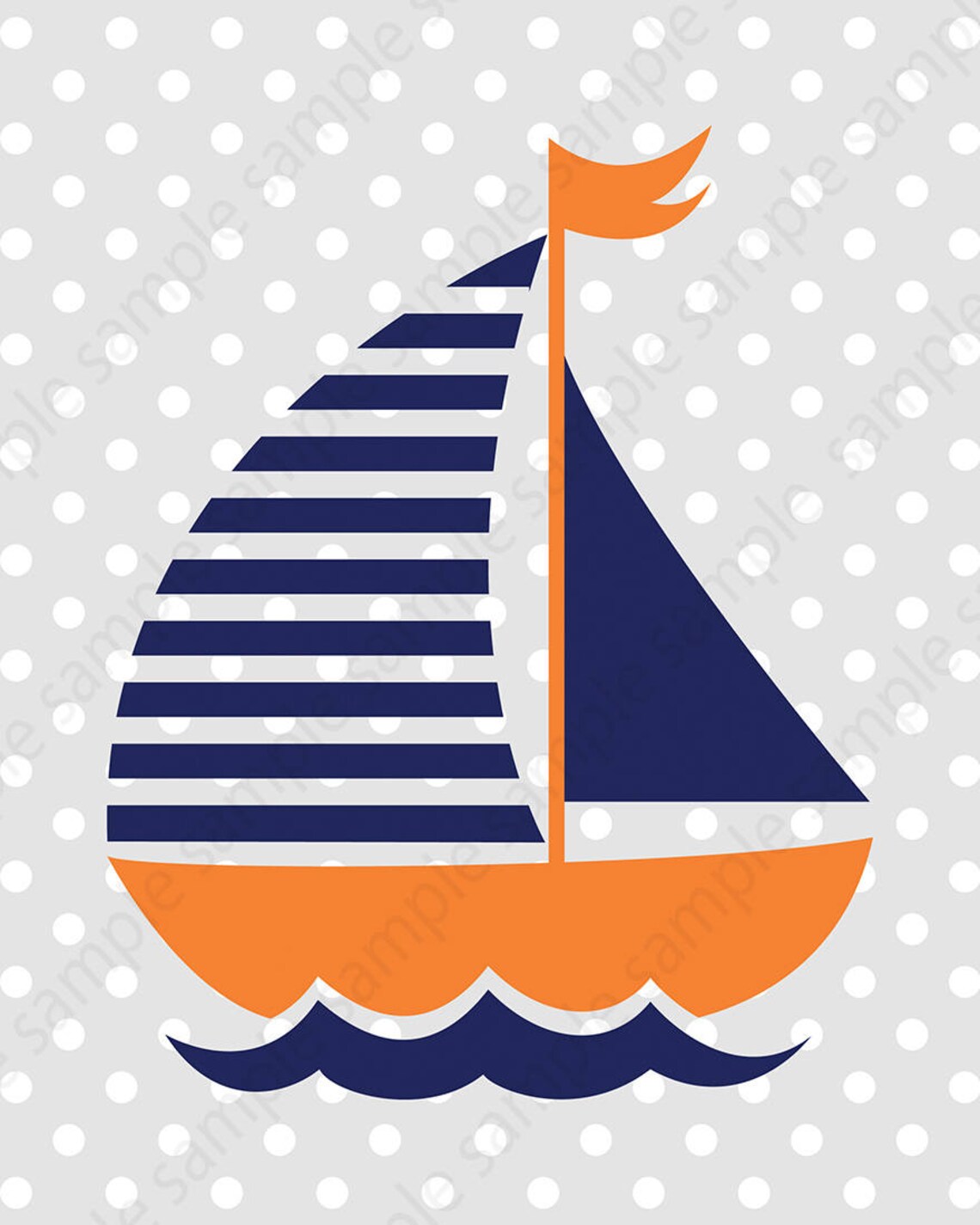 Printable Nautical Wall Art for Kids Nursery Play Room or - Etsy