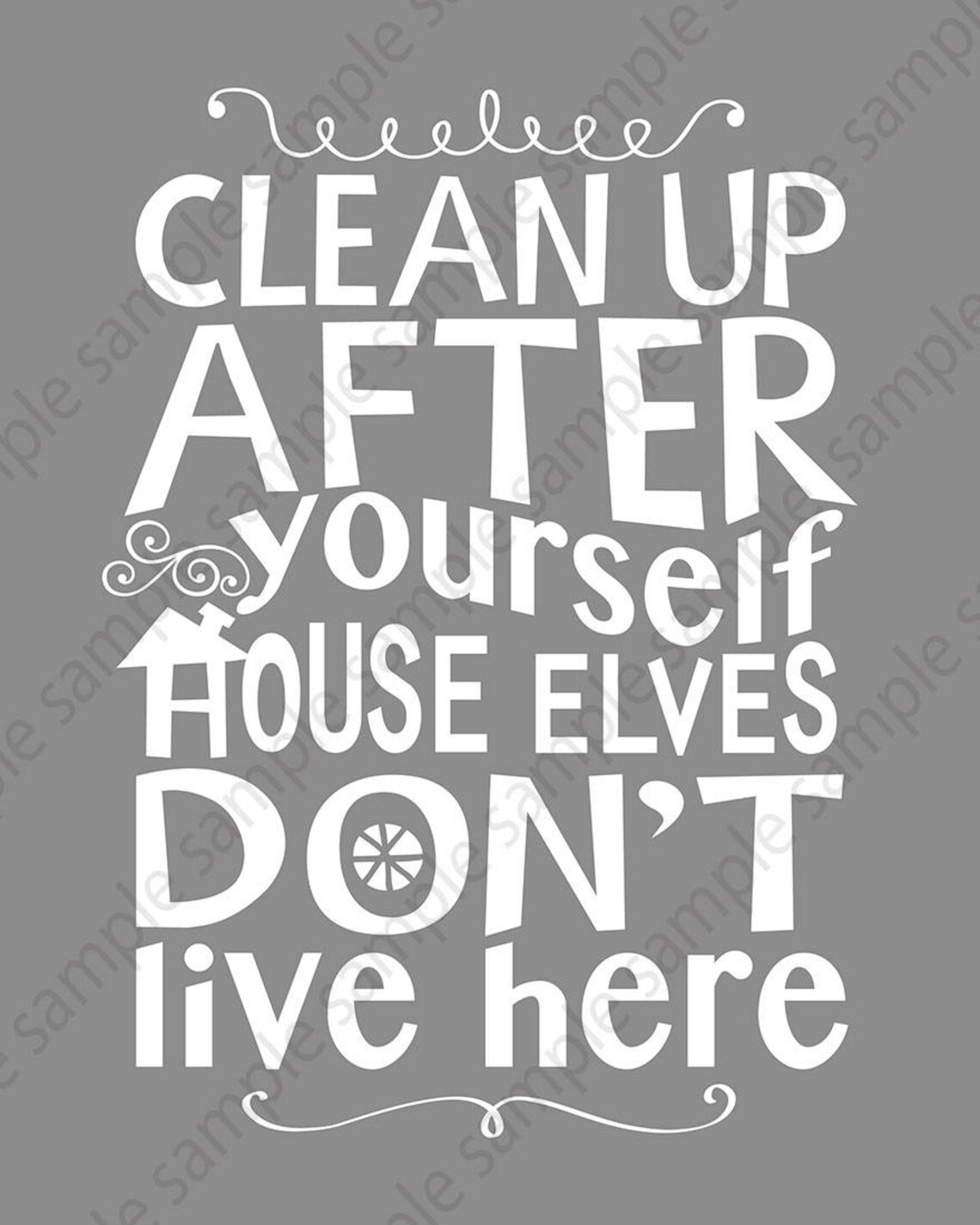 Clean up After Yourself Printable Art for College Dorm Decor Etsy