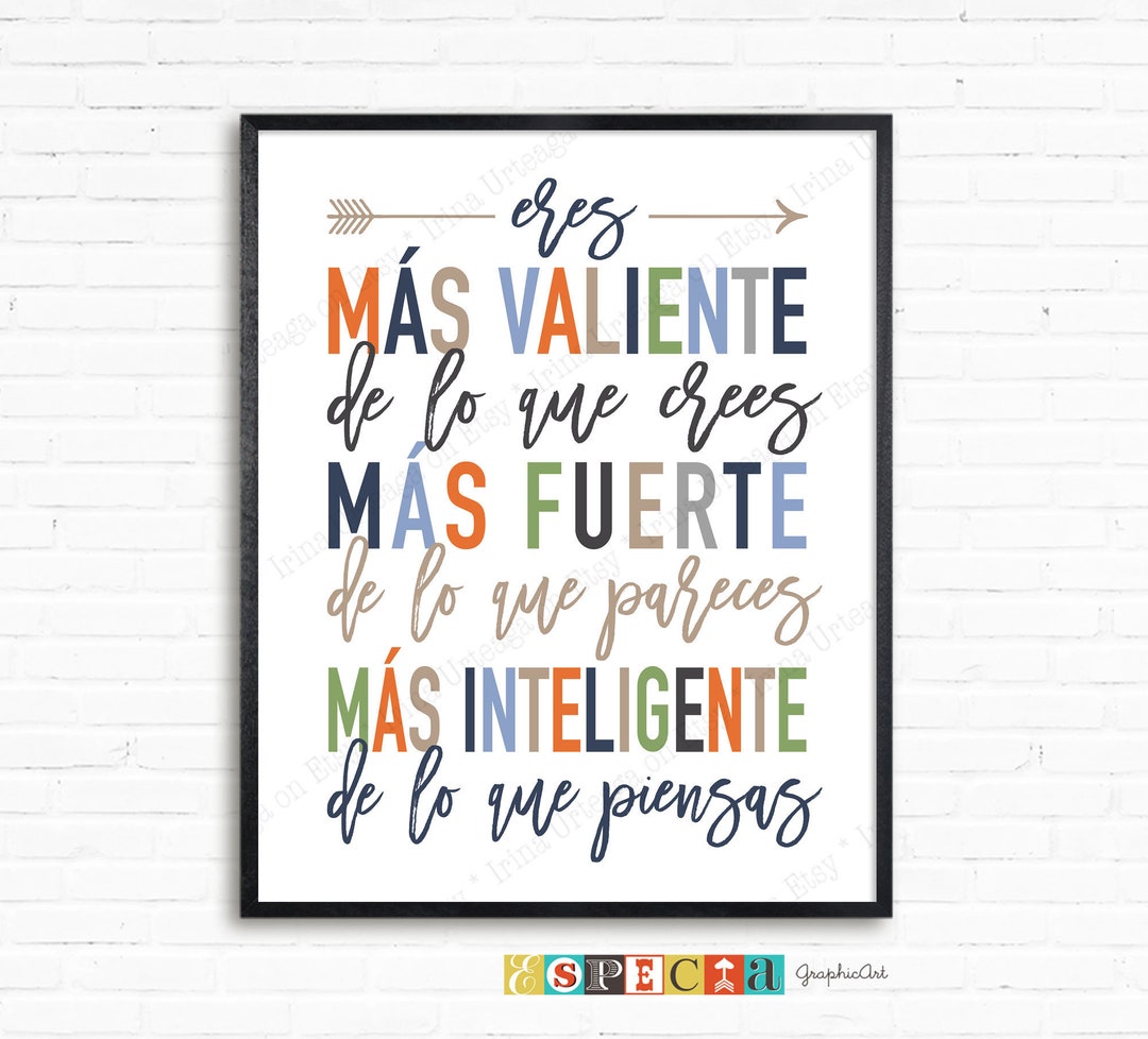 Spanish Winnie the Pooh Quote Print: Kids Room Decor (digital Download
