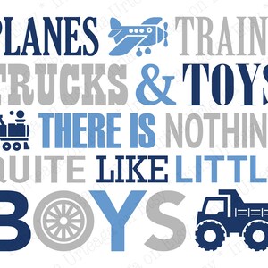 Boys playroom decor PRINTABLE Wall Art boy room poster | Etsy