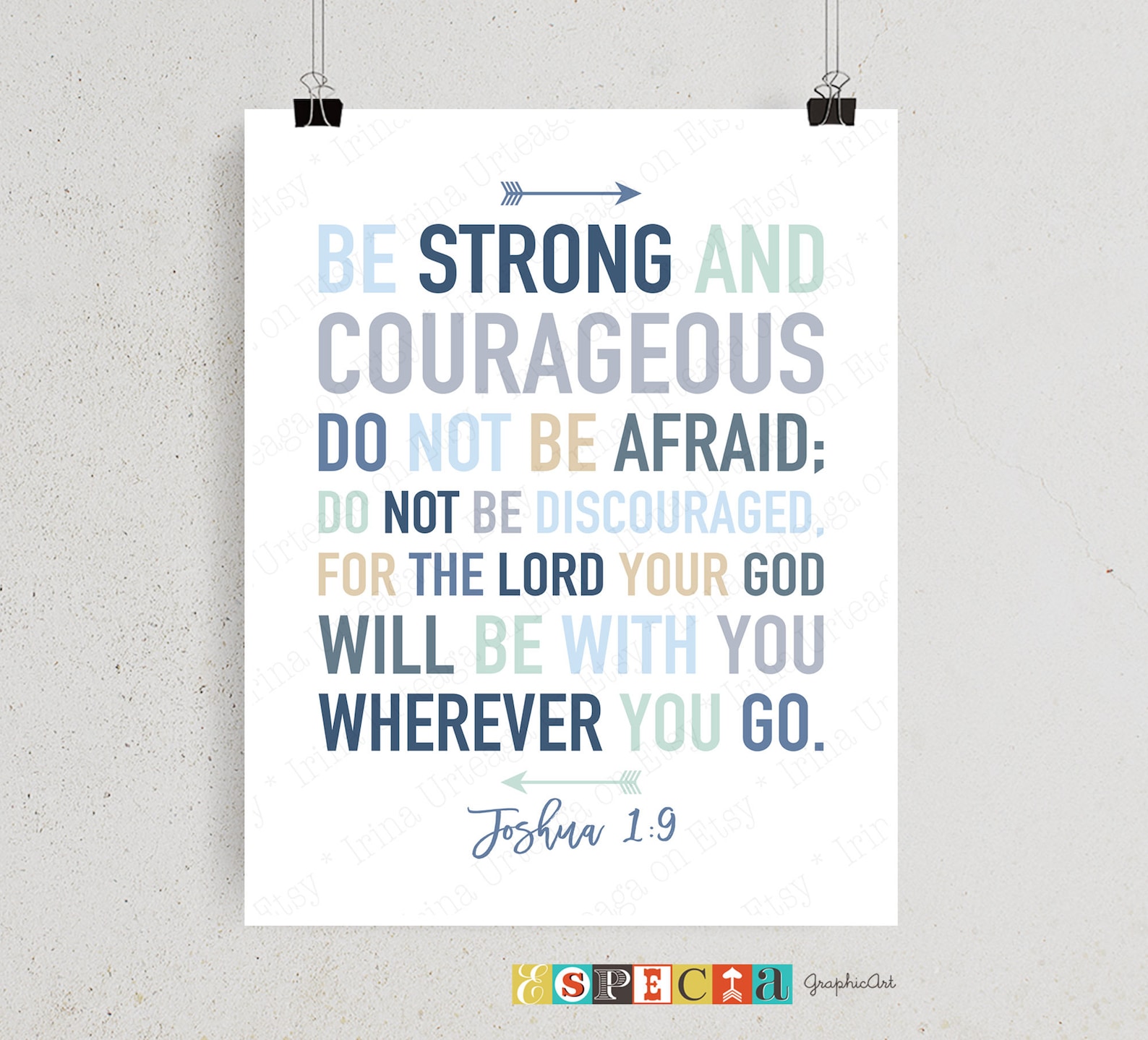 Joshua 1 9 Kids Printable
