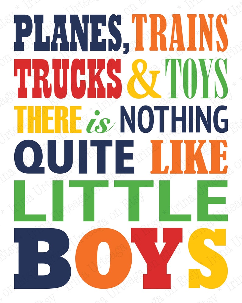 PRINTABLE Transportation Wall Art Set of 6 Prints for DIY | Etsy