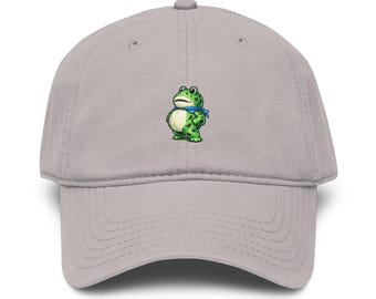 Opblaasbare Frog Staredown - baseballpet met gewassen kleding