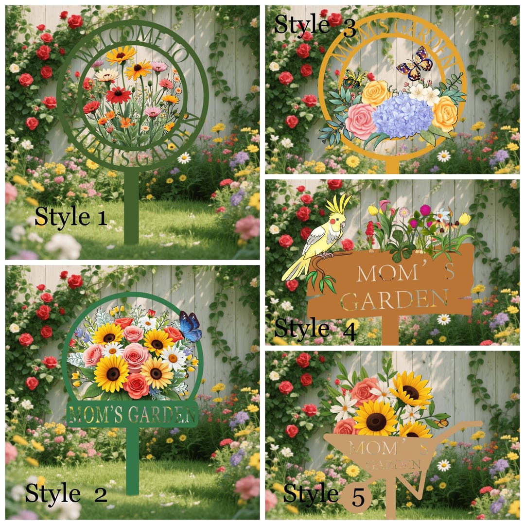 Mq Signs Personalized Garden Signs | Custom Metal Garden Stake | Gardening Decor ...