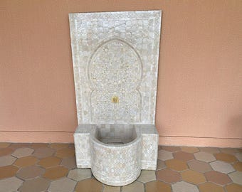 Fuente marroquí de piedra natural Zellige – Medina Vieja