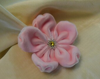 Pink Velvet Brooch