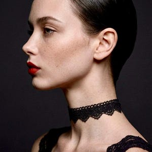 black lace choker