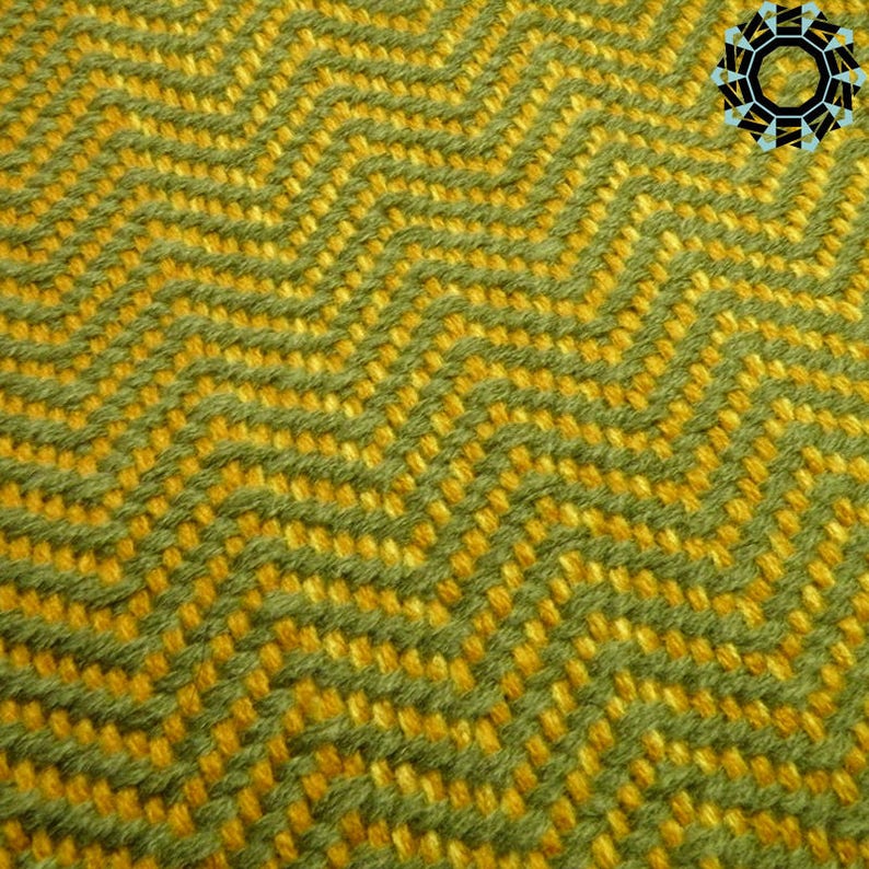 OOAK Yellow and Green Acrylic Blanket Shawl Handmade Weaving Etsy