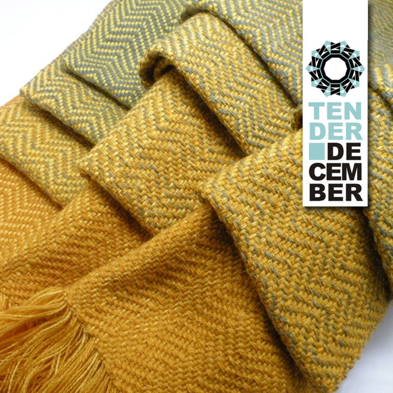 OOAK Yellow and Green Acrylic Blanket Shawl Handmade Weaving Etsy