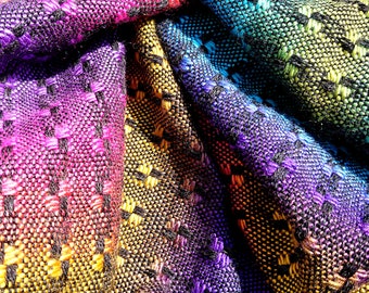 Ooak Schal, Regenbogen Schal, handgemachte Weberei, gewebter Wollschal Frauen, Wurm und weicher handgemachter Schal, rot braun melange, Original Kunstwerk