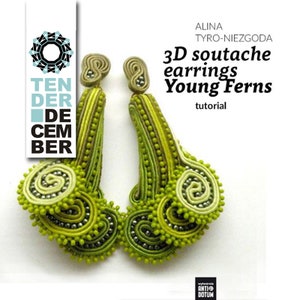 3D soutache earrings tutorial, original soutache pattern, soutache jewelry lesson, DIY tutorial jewelry making,