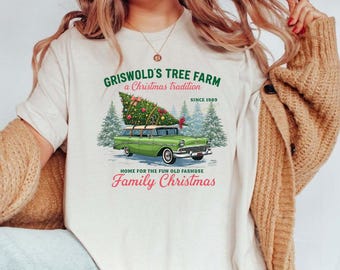 Griswold's Tree Farm PNG, Retro Christmas Vacation Design (Digital Download)