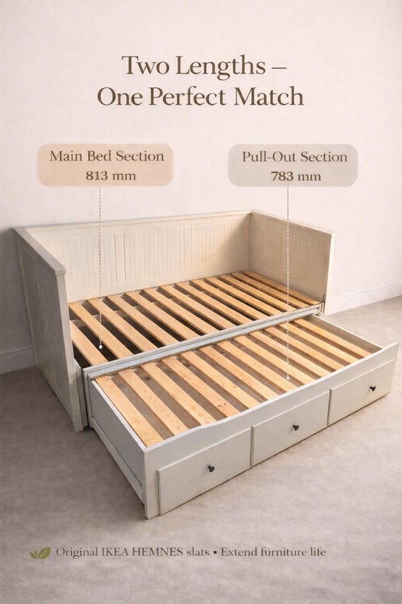 IKEA HEMNES Daybed Slats Replacement – Broken Slat Repair Part - Etsy