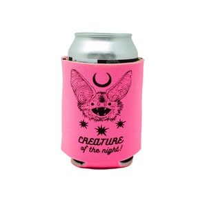 Creature of the Night Pink Bat Can Holder