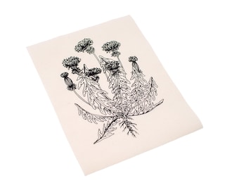 Patch punk à coudre fleur de pissenlit