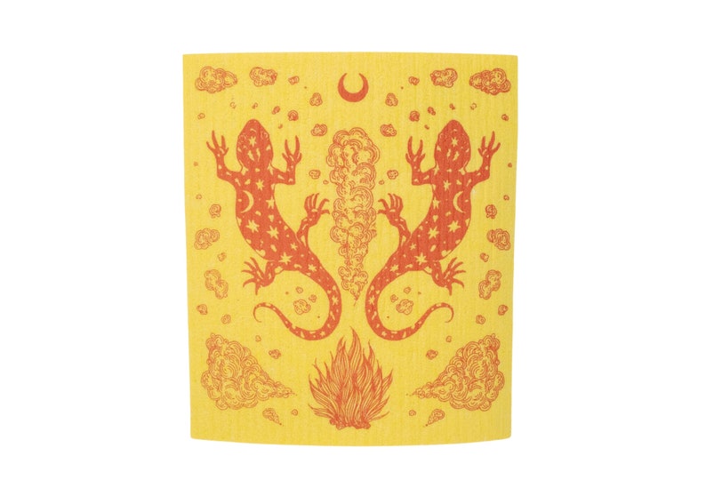 FennecDesignCo Salamander Shrine Dish Cloth