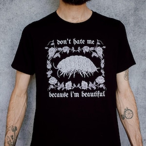 The Isopod Hand Screen Printed Unisex Black T-Shirt