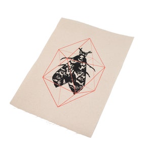 Geodesic Moth Sew On Punk Patch