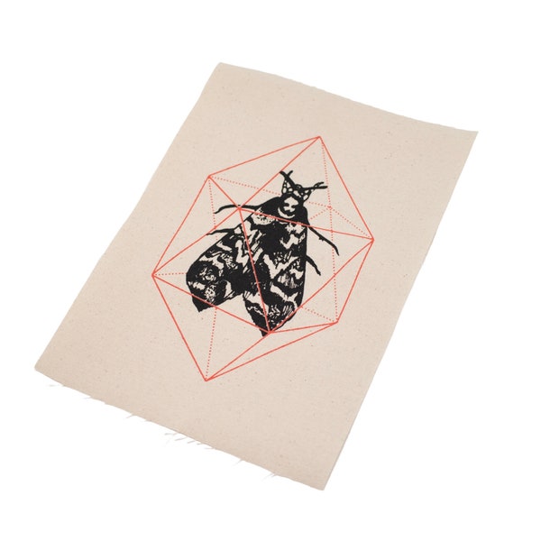 Geodesic Moth Sew On Punk Patch