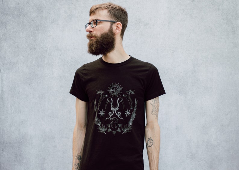 Celestial Alchemy Screen Print Punk Unisex Black T-shirt - Etsy